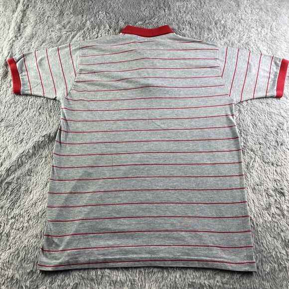 Vintage UNLV Runnin Rebels Polo Shirt Mens Extra Large Gray Red USA Made 90s - Picture 7 of 9